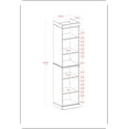 thumbnail image 2 of Palace Imports 100% Solid Wood 16.5" Bathroom Cabinet with Adjustable Shelves, 2 of 4