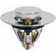 thumbnail image 1 of Colador de drenaje emergente de lavabo tipo empuje con núcleo de bala de acero inoxidable universal (plata 62 50 mm), 1 of 5