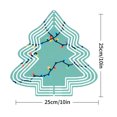 thumbnail image 7 of Stylish Metal Christmas Tree Wind Spinner - Colorful Lights Design for Garden & Yard Decor - Festive Holiday Decoration, 7 of 7