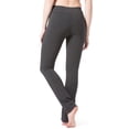 thumbnail image 2 of Fishers Finery Women's Ecofabric Straight Leg Yoga Pant; Cotton & Modal Blend (Heather Gray, S Petite), 2 of 6