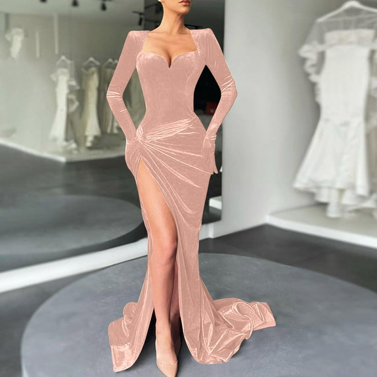 LYXSSBYX Homecoming Dresses for Women Women's Long Wleeve V Neck Temperament Slim High Waist Gloves Retro Dress Dress - Walmart.com LYXSSBYX Homecoming Dresses for Women Women's Long Wleeve V Neck Temperament Slim High Waist Gloves Retro Dress Dress - Walmart.com