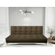 thumbnail image 2 of Sofa Cama Reclinable El Bazar Store Zeus Chocolate Terciopelo Futon 3 posiciones Abotonado Sala, 2 of 6