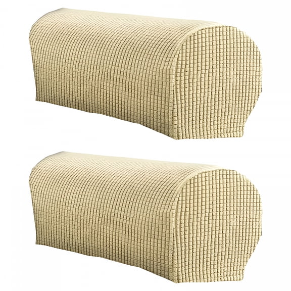 AUQ 2Pcs Soft Stretch Plush Armrest Covers,Chair Arm Covers,Sofa Arm Covers,Stretch Armrest Covers for Chairs/Sofas,Couch Arm Covers,Furniture Protector Armchair Slipcovers for Recliner