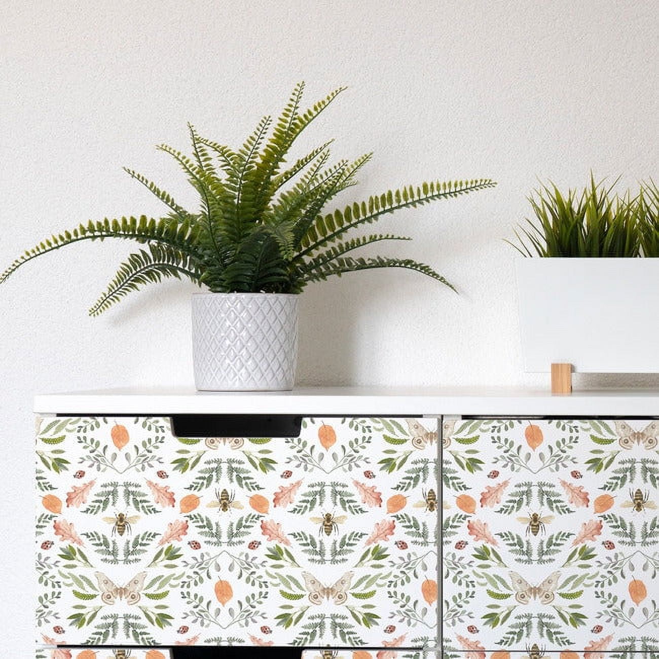 Penny Lane: Forest Cottage Bee And Butterfly Peel and Stick Wallpaper