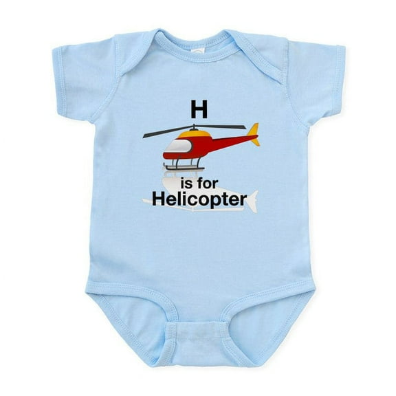 CafePress - H Is For Helicopter Infant Bodysuit - Baby Light Bodysuit, Size Newborn - 24 Months