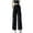 Black, variant on AherBiu Cargo Pants for Women Drawstring Elastic High Waisted Straight Leg Juniors Streetwear Hiking Trousers with Pockets