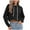 Black, variant on Women's Drawstring Cropped Hoodie Casual Hoodies for Women Workout Crop Tops Sweatshirt Long Sleeve Crop Top Tax Free Weekend