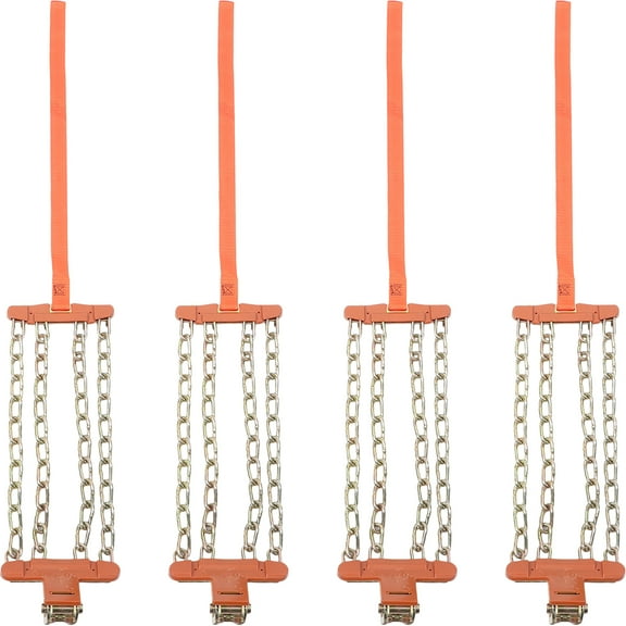 Oecoator 4 Piece Winter Anti Skid Tire Chains for Trucks11.81*5.91in