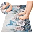 thumbnail image 4 of SKYSONIC White Roses Kitchen Mats 20"x39" Absorbent Non Slip Runner Rug Machine Washable Kitchen Floor Mat for Home Bathroom Door, 4 of 7