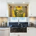 thumbnail image 6 of Sunflower Kitchen Curtains 2 Panels UV Protected Tier Curtains, Half Window Curtains Kitchen Tiers for Guest Room Bathroom Sink Laundry Room Basement,36 x 27 Inch, 6 of 7