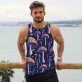 thumbnail image 6 of Cauagu Floral Hippie Mushrooms Print Men's Sleeveless Muscle Shirts,Tank Tops Quick Dry Workout Tank Top Gym Muscle Tee Fitness Bodybuilding T Shirt for Men-X-Large, 6 of 7