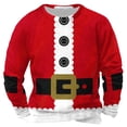 thumbnail image 2 of UVEASISHA Chandails de Noël pour Hommes Chandails Amusants Père Noël Chandail Décontracté Col Rond Manches Longues Hauts Décontractés Cadeaux de Noël pour Hommes Rentrée des Classes Offres Rouge TG, 2 of 5