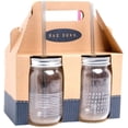 thumbnail image 2 of Rae Dunn 4 (15oz) Mason Jar Glasses With Straws Set- LOVE-JOY-CHERISH-INSPIRE, 2 of 2