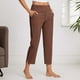 thumbnail image 1 of WILLBEST Pantalones Casuales para Mujer, con Bolsillos Inclinados, Pierna Ancha, Cómodos Pantalones Deportivos de Cintura Alta, Ropa Deportiva Versátil para Yoga con Bolsillos XXXL, 1 of 9