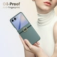 thumbnail image 5 of Decase Compatible with Samsung Galaxy Z Flip 7 5G 2025 Case,Built-in Back Screen Protector,with Hinge Protection & Ring Kickstand, Slim and Thin Protective Case Cover for Samsung Z Flip 7,Green, 5 of 8