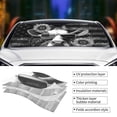 thumbnail image 5 of XMXY Car Sun Shade Windshield, Cows Sunflower Print Automotive Front Window Sun Visor for Cars SUV Trucks, Medium Size, 5 of 8