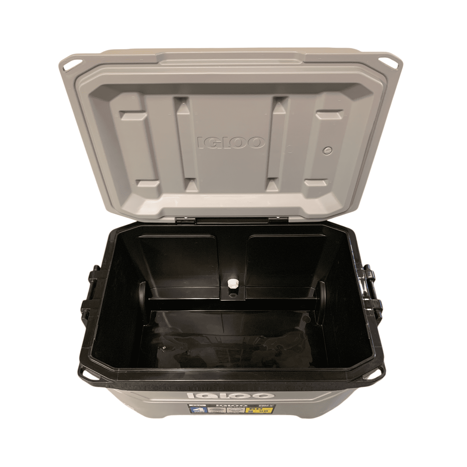 Igloo Sunset 60Qt Rolling Cooler & Extendible Tow Handle, Moonscape Gray/Black
