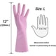 thumbnail image 2 of Guantes de limpieza para lavar platos, guantes con forro aterciopelado de algodón suave para la cocina del hogar, 3 pares de guantes de goma impermeables reutilizables, 3 colores, 2 of 7