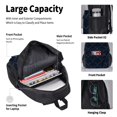 thumbnail image 4 of Easygdp Black Fish scales Mochila para Niños y Niñas con Set de Caja de Almuerzo y Estuche para Lápices 3 en 1, Mochila Escolar Estampada para Adolescentes, 4 of 7