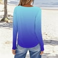 thumbnail image 4 of Enjoytime Blouses Décontractées Habillées pour Femmes Imprimé Manches Longues Col Rond Hauts Affaires Dames Automne Chemise de Travail Tendance, 4 of 5