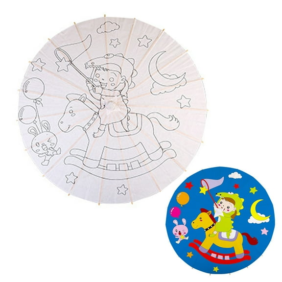 Chinese Vintage DIY Paper Umbrella Wedding Decor Photo Shoot Parasol Dance Props