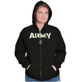 thumbnail image 3 of US Army Logo PT Military Training Unisex Plus Size Zip Hoodie Brisco Brands 2X, 3 of 5