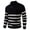 Black, variant on Men's Sweater Striped Quarter Zip Pullover Sweater Mock Neck Soft Acrylic Knit Warm Casual Essential Top