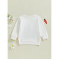 thumbnail image 6 of Toddler Baby Girl Easter Outfit Sequin Letter Embroidery Long Sleeve Crewneck Sweatshirt Tops Cute Spring Clothes, 6 of 8