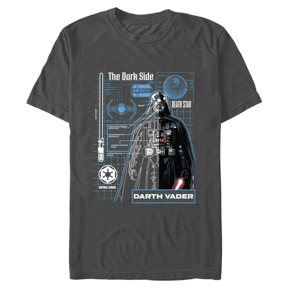 Mens Star Wars Vader Blueprints T Shirt