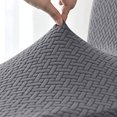 thumbnail image 5 of Marrón Oscuro-Juego de 1 Fundas para Taburetes de Bar elásticas de Jacquard, Fundas para sillas de Altura de mostrador, Fundas para Sillas de Bar para Sala de Estar, cafetería, Comedor, 5 of 5