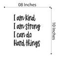 thumbnail image 4 of Boys I am Strong I can do Hard Things Encouraging Quotes & Sayings Wall Decal Decoration Be positive Motivational Wall Decor Art Lasts Years and Easily Removable - Size: 8 In(W) x 10 In(H), 4 of 5