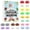 B, variant on Crazy Fun RMS 24 Surprise Dumpling Advent Calendar Edition Fidget Toys Christmas Countdown Stress Relief Squishy for Kids