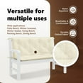 thumbnail image 3 of vidaXL Indoor/Outdoor Bench Cushions 2 Pcs, Non-Slip, Water-Repellent, Cream White 47.2"x19.7"x2.8", 3 of 11