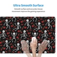 thumbnail image 6 of Disketp Gaming Mouse Pad Skeleton with Roses Pattern Large Mouse Mat Long Extended Desk Pad Non-Slip Rubber Mice Pads Stitched Edges Thin Pad (11.8x31.5 Inch), 6 of 8