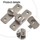 thumbnail image 3 of Cierres abatibles de aleación de aluminio, cerradura y pestillos de 90/180 grs, cerradura de puerta de seguridad con hebilla para jardín, ventana, gabinetes, baño (gris-2 piezas), 3 of 3
