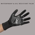 thumbnail image 6 of EvridWear 12 Pairs Lightweight Nitrile Coated Grip Work Gloves, Black, Size 10/XL, 6 of 11