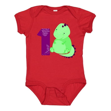 

Inktastic Baby Dinosaur 1st Birthday Gift Baby Boy or Baby Girl Bodysuit