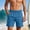 Sky Blue, variant on Viadha Mens Casual Shorts Solid Drawstring Elastic Waist Shorts Lightweight Breathable Summer Beach Shorts for Men