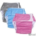 thumbnail image 2 of Washable Adult Cloth Diapers, Reusable Incontinence Underwear For Men & Women, Breathable Adjustable Absorbent Briefs, Large Size (Fits Waist Up To 47″), 1 Piece, 2 of 7