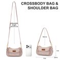 thumbnail image 3 of Wrangler Women Vintage Shoulder Bag Crossbody Hobo Purse with 2 Detachable Straps, Tan, 3 of 7
