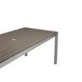 thumbnail image 4 of Pemberly Row Contemporary 71" Aluminum Patio Dining Table in Gray, 4 of 5