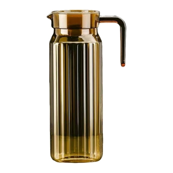 Shoreew 1.1 Litre Plastic Pitchers with Lid BPA-Free Clear Water Pitcher for Iced Tea Lemonade Unbreakable Beverage Pitcher Fridge Jug for Home Office