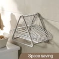 thumbnail image 4 of 2Pcs Clothes Hanger Holders Punch-free Multifunctional Large Capacity Triangle Stand Non-slip Support Removable Balcony Bedroom Hanger Organizer Home Use, 4 of 8