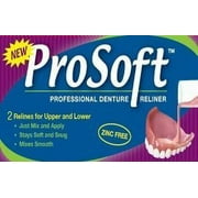 ProSoft Denture Reliner, Soft Denture Reline Kit for Loose, Irritating Dentures