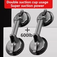 thumbnail image 3 of WoofWonder Heavy Duty Glass Suction Cups ABS 2-Claw, 2-Pack, 300lbs Attraction, Suitable For Glass, Granite, Tiles, Mirror, Lifting and Moving, 3 of 13