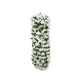 thumbnail image 2 of Herrnalise 27.6" Artificial Hanging Flowers,Handmade Four Petal Violet Flowers Hanging Plantes for Outdoor Home Wedding Garden Yard Hanging Garland Floral Decoration Home Decor(White), 2 of 9
