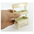 Mini Trolley Floor Storage Rack with Wheels Dollhouse Miniature ...