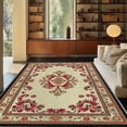 thumbnail image 2 of 1PC Floral Pattern Area Rug Local Rug, Lightweight Washable Easy-to-Care Rug Mat Festival Gift, Suitable for Living Room, Bedroom, Dining Room, Office, Balcony, Room Accessones, 2 of 8