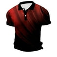 thumbnail image 5 of Rrunsv Mens Golf Shirts Short Sleeve Men’s Polo Shirts Relaxed Fit Short Sleeve Casual Golf Polo T Shirts Henley Tops Red,M, 5 of 5