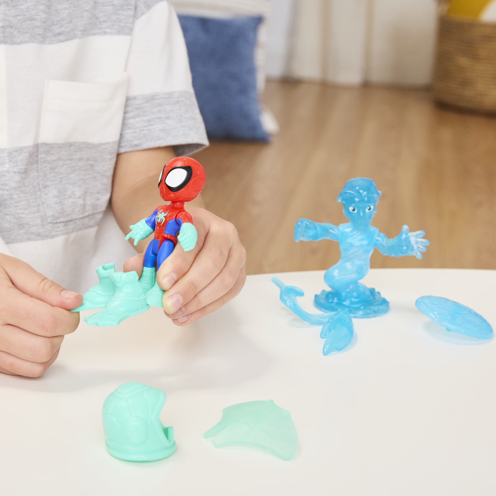 Marvel Spidey et ses Amis Extraordinaires Water-Webs, figurines Spidey et Hydro-Man